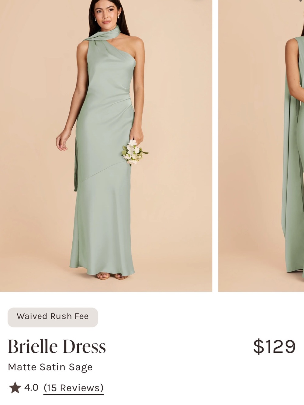 Birdy Grey Brielle One-Shoulder Dress in Sage